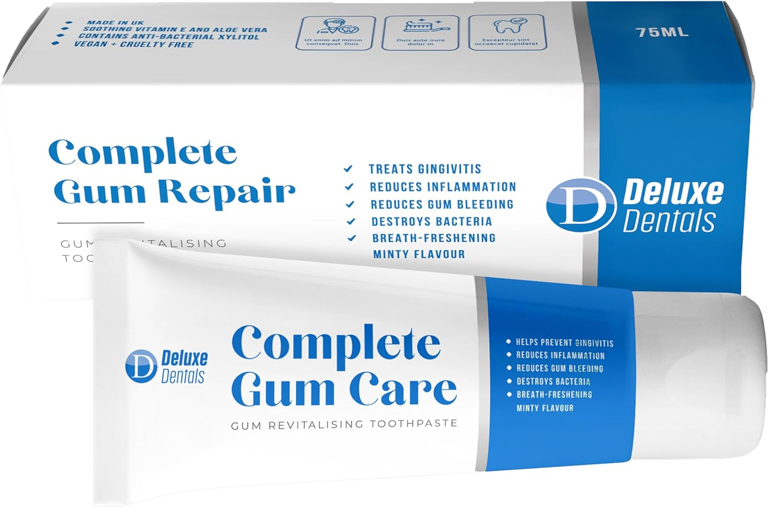 Deluxe Dentals Gum Revitalising Toothpaste, 75ml